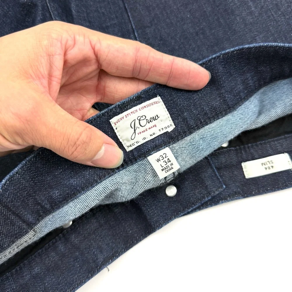 J. Crew 484 Slim-fit Stretch on Demand Jean in Dark Rinse Wash